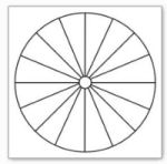 Afbeelding lege pendelkaart, cirkel