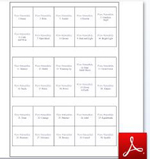 Afbeelding testlijst met de namen van de Flow Remedies edelsteenremedies ingevuld